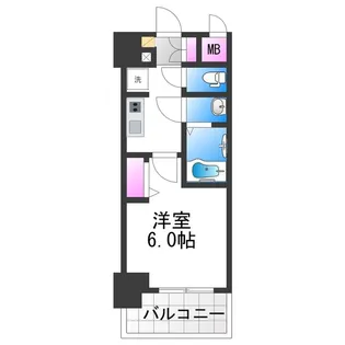 アドバンス大阪ベクエム【3階】の間取り