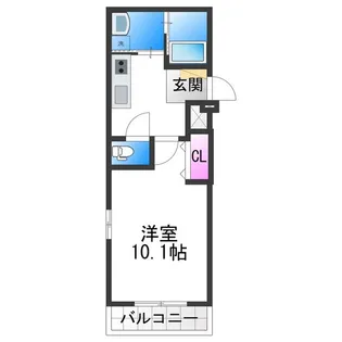 フジパレス山之内ノース【2階】の間取り