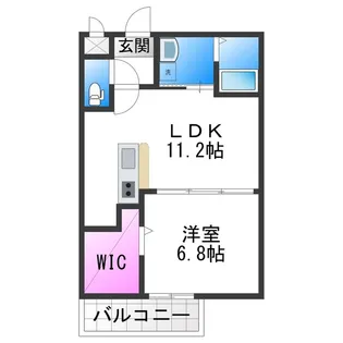 フジパレス今川Ⅱ番館【2階】の間取り
