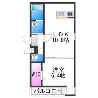 フジパレス今川Ⅱ番館【3階】の間取り