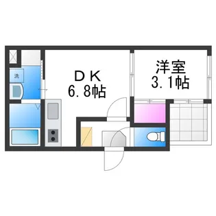 プレデンシア上住吉【3階】の間取り