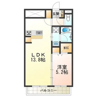 ソレイユ サカエ【1階】の間取り