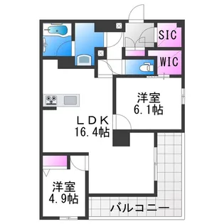 輝 阪南町【2階】の間取り