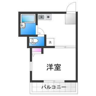 ハーベスト長居【2階】の間取り