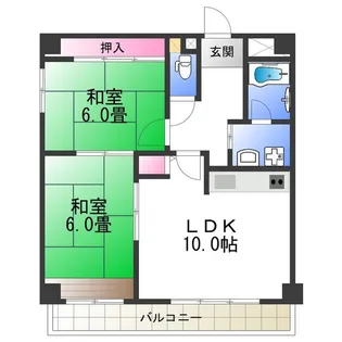 アンボジュール日愛【6階】の間取り