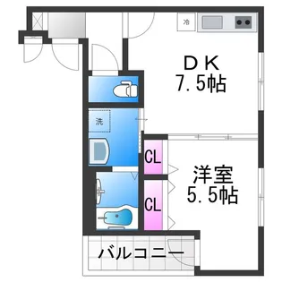フジパレス杉本町ノース【303号室】の間取り