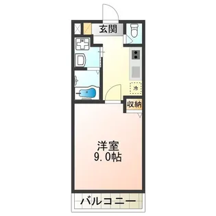 ラポール帝塚山【2階】の間取り