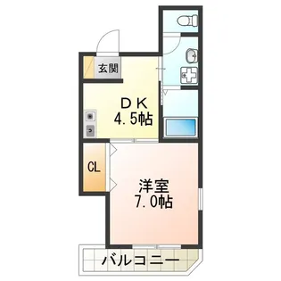 カーサフェリーチェ【1階】の間取り