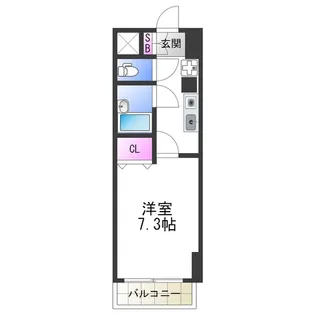 アルファ帝塚山【5階】の間取り