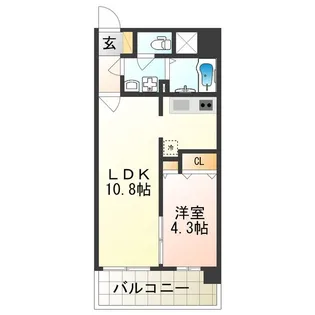 アール・オーハイム松崎町【6階】の間取り