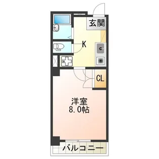 シーダー針中野【4階】の間取り
