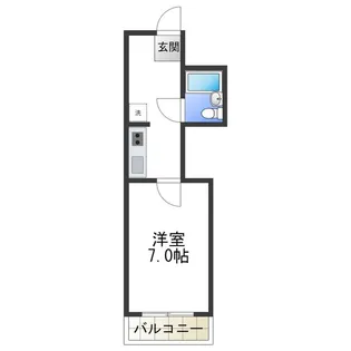 サンハイツ山之内【4階】の間取り
