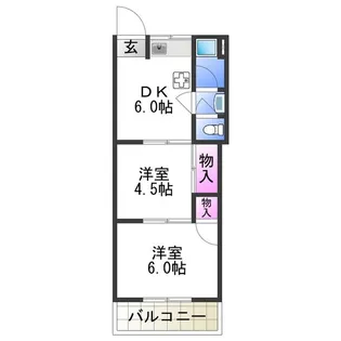 コーポラス長居【306号室】の間取り