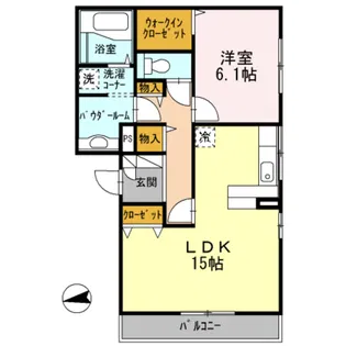 コンフォール長居東【102号室】の間取り