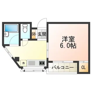 サンエクセル長居【3階】の間取り
