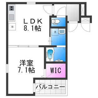 フジパレス針中野イースト【203号室】の間取り