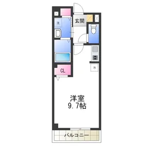 リフレ東百舌鳥A棟【2階】の間取り
