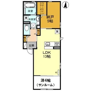 バオムヴォレ【2階】の間取り