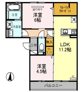 ソレアード大塚【2階】の間取り