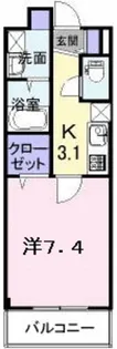 プリムローズヒル【3階】の間取り