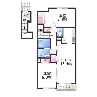 クラール・ミルト F.U【2階】の間取り