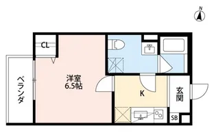 T.A北野田Ⅱ【1階】の間取り