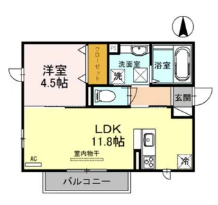 プチ アングル【1階】の間取り