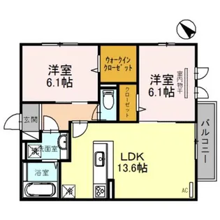 ファミーユ深井【2階】の間取り