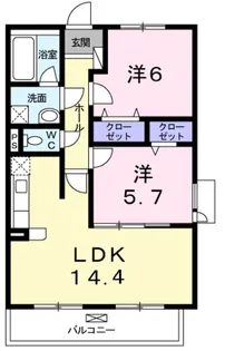 ジン【2階】の間取り