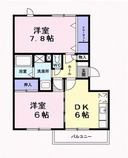 ベルシュライン【2階】の間取り