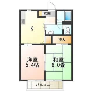 サザンハイム【2階】の間取り