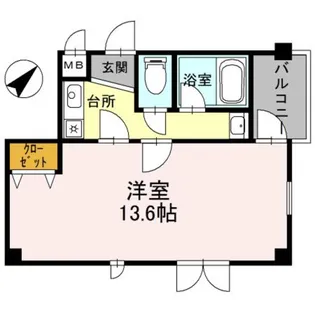 ベル エ・ポック【1階】の間取り