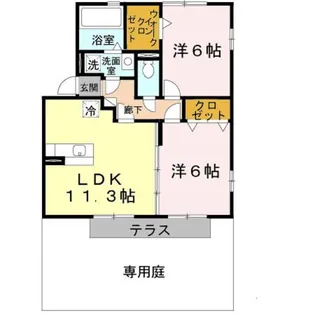 サンフィールド Ⅰ棟【1階】の間取り