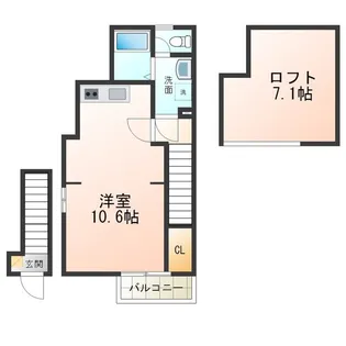 あんしん+土師町【2階】の間取り