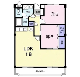 グランメール【1階】の間取り