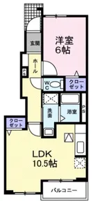 サザン クロス【1階】の間取り