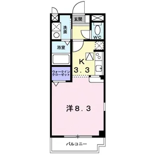 クローバーガーディング【1階】の間取り