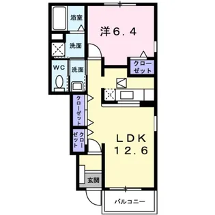 ジャスパーヒルズⅠ【1階】の間取り