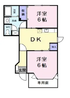 エスポワールパレス【1階】の間取り