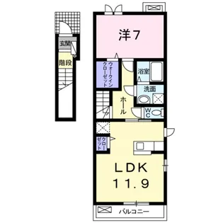 ブリッサ NT【2階】の間取り