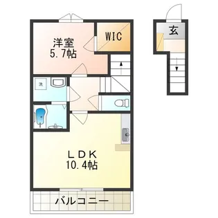 ティンカーベルRS【2階】の間取り