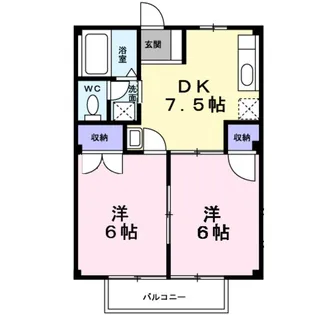 メイゾンカルム【2階】の間取り