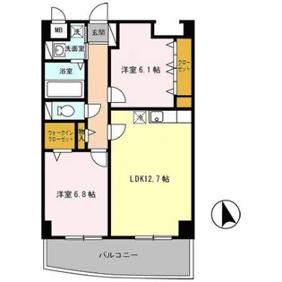 カーサ善【3階】の間取り