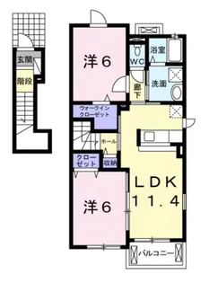 プラシード・カーサ【2階】の間取り