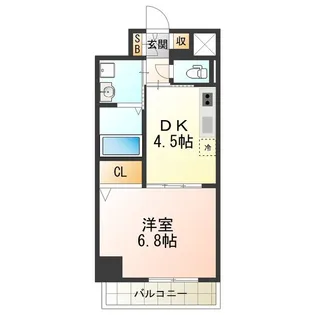 フォレストインサイド深井【3階】の間取り