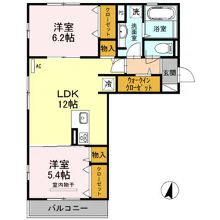 リ エストⅠ【2階】の間取り
