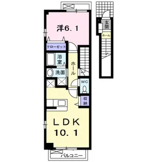 K&Aアヴェニュー【2階】の間取り