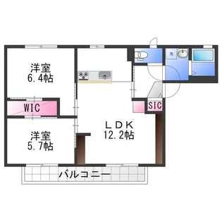 サンハオス【2階】の間取り