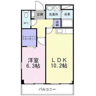 メルベーユフジワラⅡ【2階】の間取り