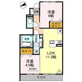 エミネンス さやか【1階】の間取り